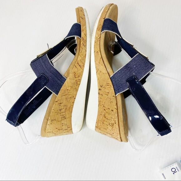 AK Sport but Anne Klein Sling Back Open Toe Wedges 9.5 - Picture 6 of 8